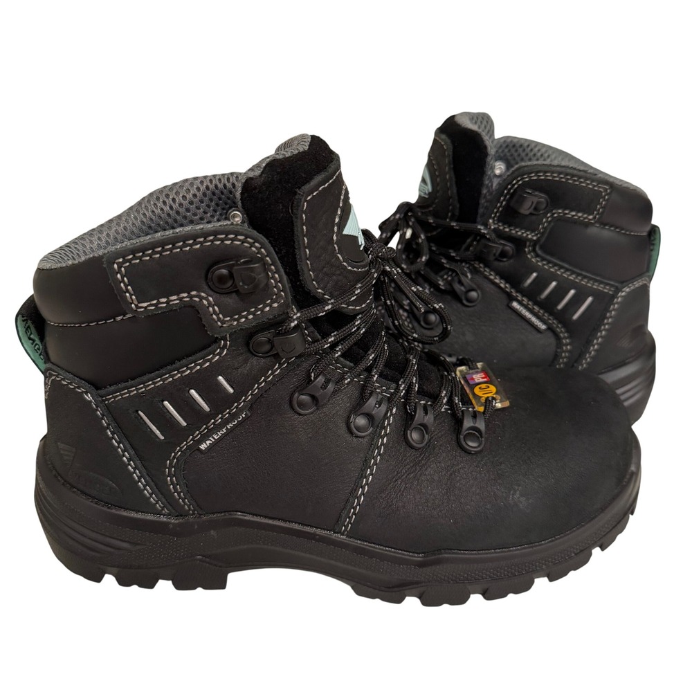 Avenger Safety Footwear A7450 Composite Toe 6" Waterproof Boot Women's‎ 6W Black - Picture 5 of 10